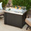 ProvidenceStainless Steel 32" x 20" Rectangular Gas Fire Pit Table​
