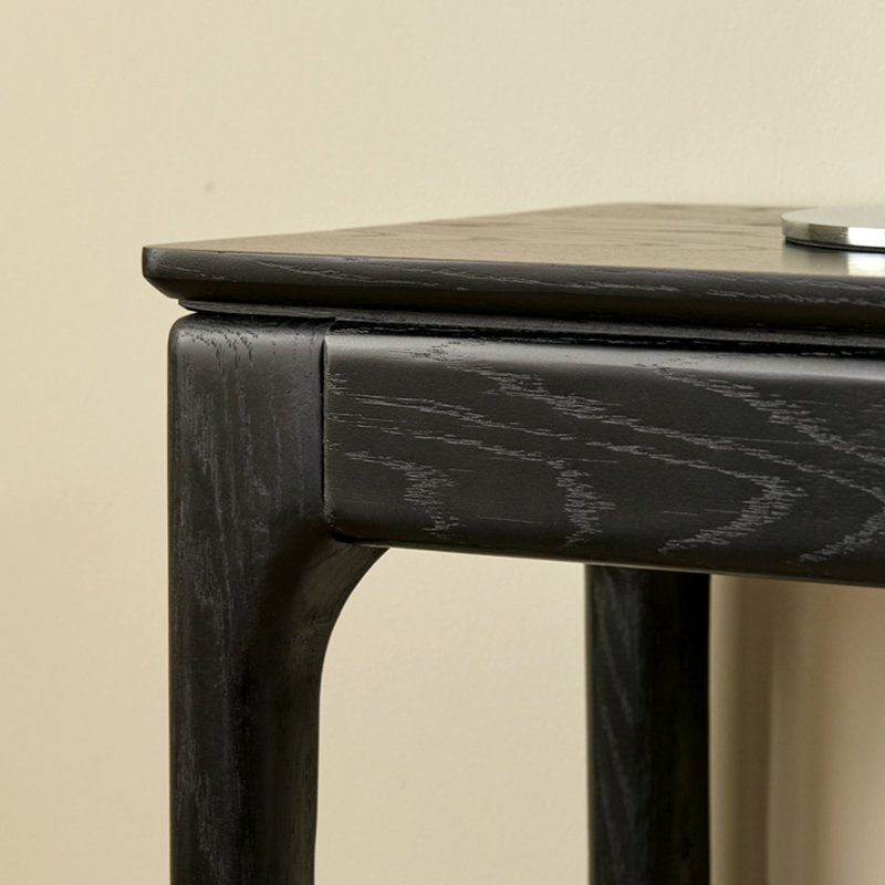 Table de véranda en bois massif de style français., H 33,4 po x l 47,2 po x P 12,6 po
