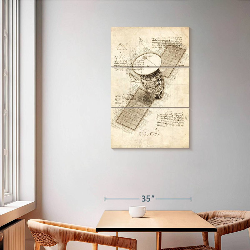 Oberle Satellite Blueprint, 57" H x 36" W