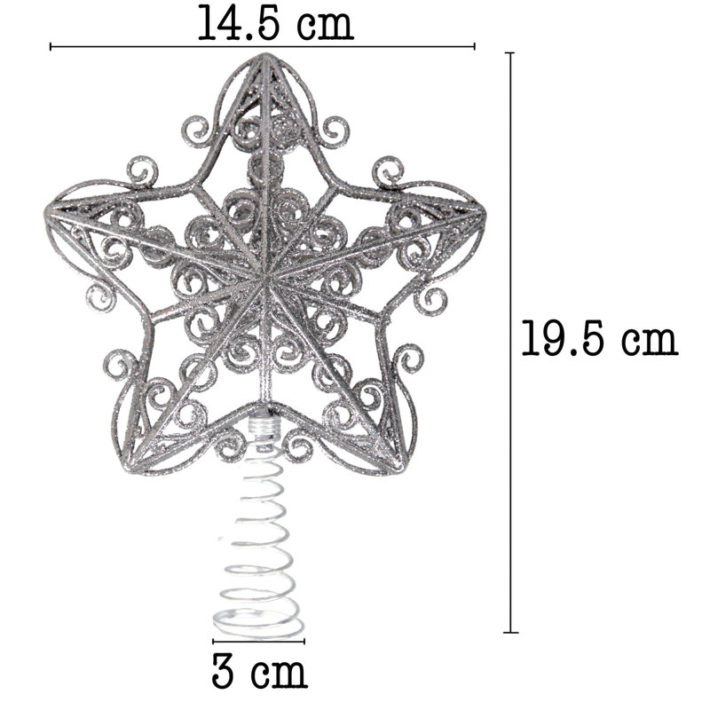 PVC Holiday Shaped Ornament, Silver