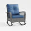 Chaise d'extérieur en rotin avec coussins Yentin-1706309115
