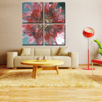 " Painted Petals XXXI " by Tristan Scott 4 - Pieces