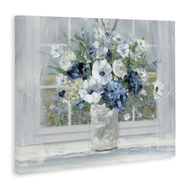 «Blue Hydrangea & Anemone Bouquet», conception par Sally Swatland, H 24 po x l 30 po