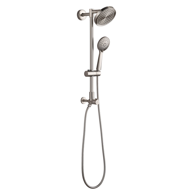 Système de douche à pluie Fennocasa Polaris 2 - 2,5 GPM, Nickel brossé
