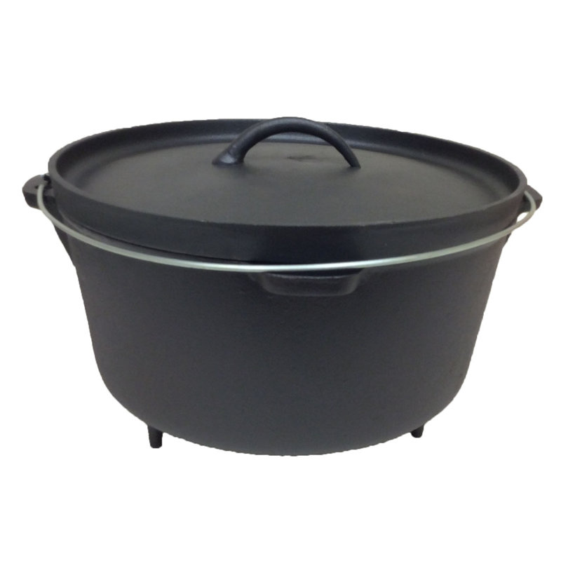 Cuisiland Cast Iron Round Dutch Oven, 16 Qt.