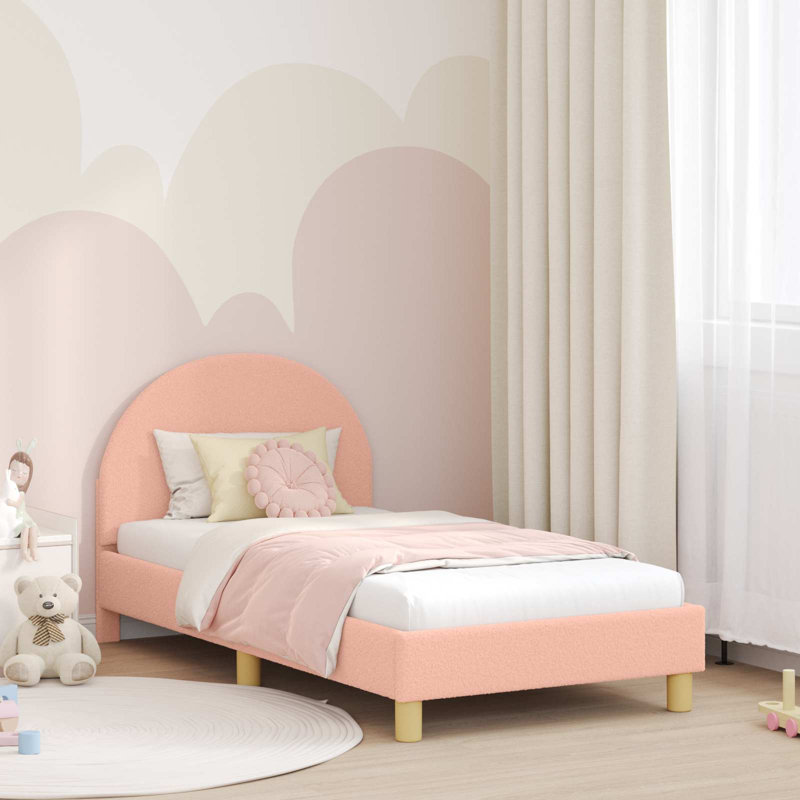Bed Frame, European Toddler (80 x 160cm), Pink