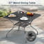 5-Piece Outdoor Patio Dining Set With 4 Swivel Chairs & 1 Square Table – Bistro Set For Garden, Deck, Backyard, Porch