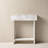 Slim Reclaimed Wood Console Table | Minimal Entryway Accent (26" x 8" x 30"H) White-859524315