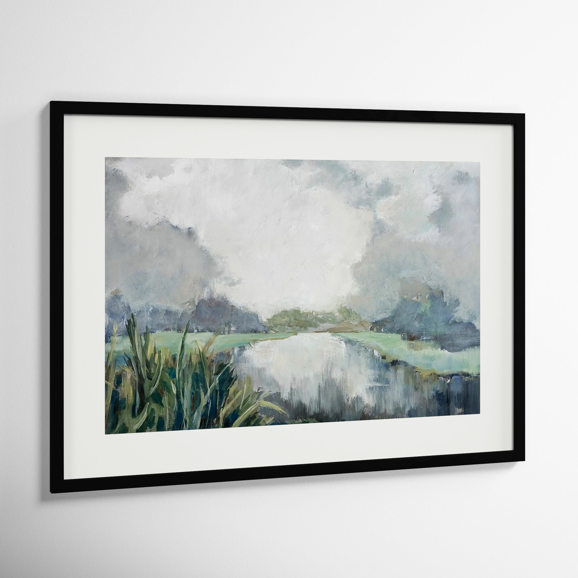Passage by Mary Parker Buckley, 27" H x 37" W, Framed Print, Black