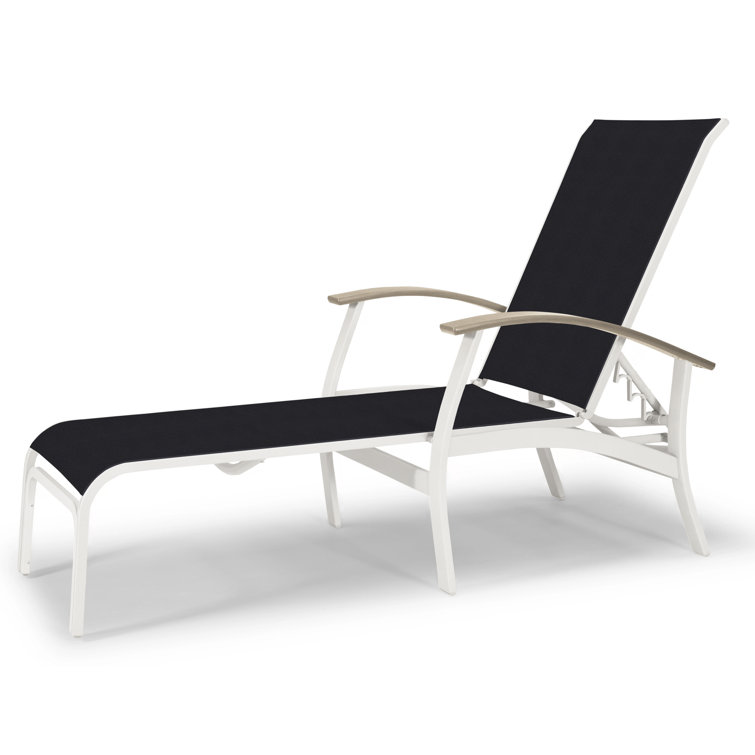 Askar Outdoor Rust-Resistant Metal Chaise Lounge