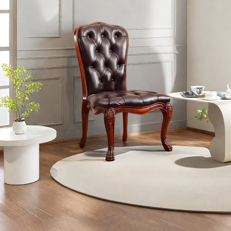 Fauteuil de loisir en similicuir léger et luxueux, Similicuir brun