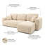 Safila 3 Seater Sofa Bed-2086501560