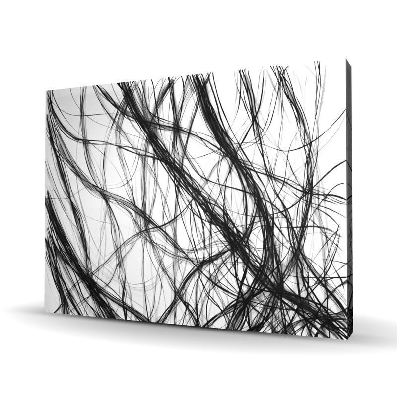 Connexion - Art sur toile noir et blanc pour la décoration intérieure