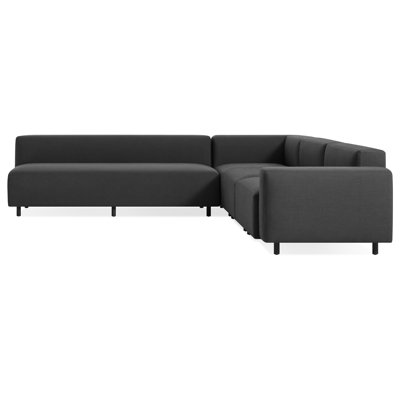 Canapé modulaire d'extérieur en forme de L 9 verges