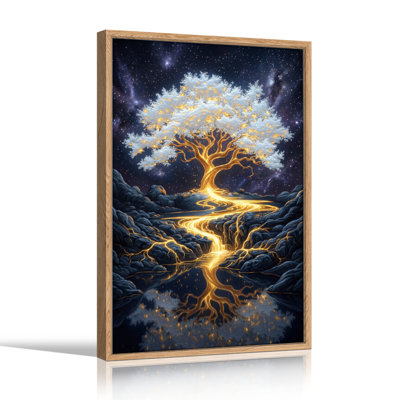Arbre cosmique, reproduction d'art sur toile, ensemble de 1