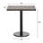 Rectangular Solid Wood Commercial Tabletop with 18" Round Dining Height Base-708387788-708387786-708387784
