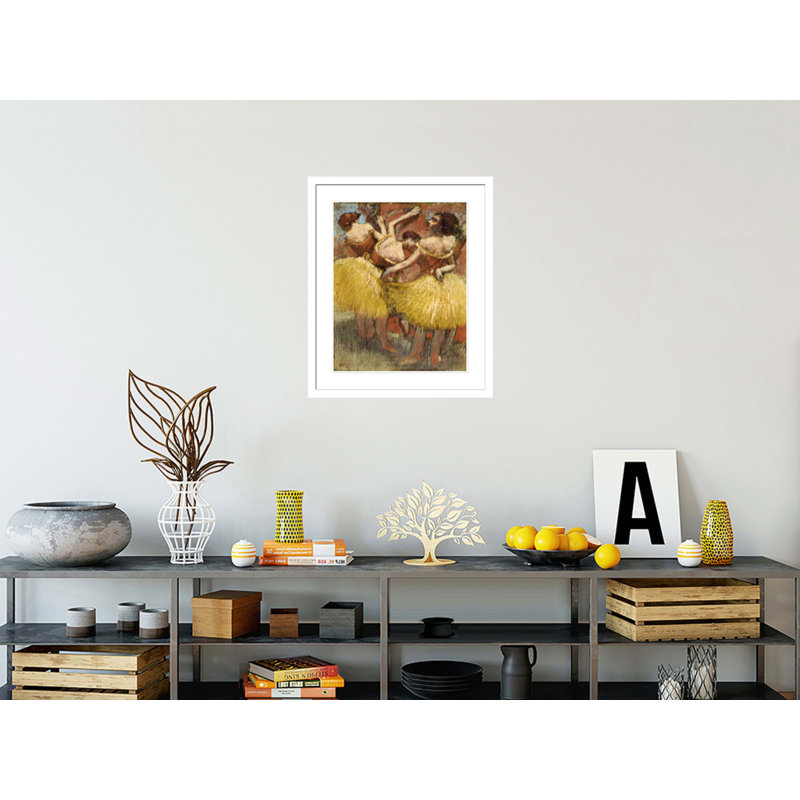 «Three Dancers» par Edgar Degas, impression giclée encadrée, H 28,09 po x l 23,5 po