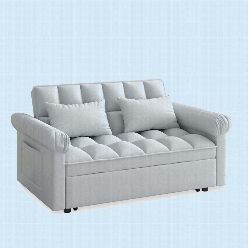 Canapé-lit avec lit escamotable Loveseats, Gris