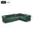 115" Modern Corduroy L-Shaped Modular Sectional Sofa Bed, Convertible 4-Seat Sectional Couch With Iron Frame-988412286