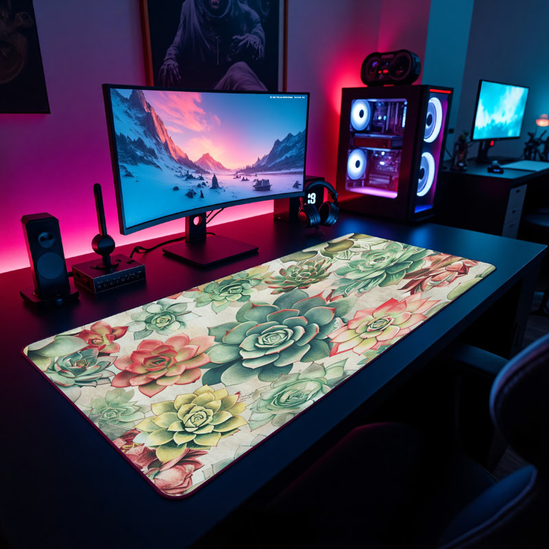 Polyester Desk Pad, 14.4x12.1