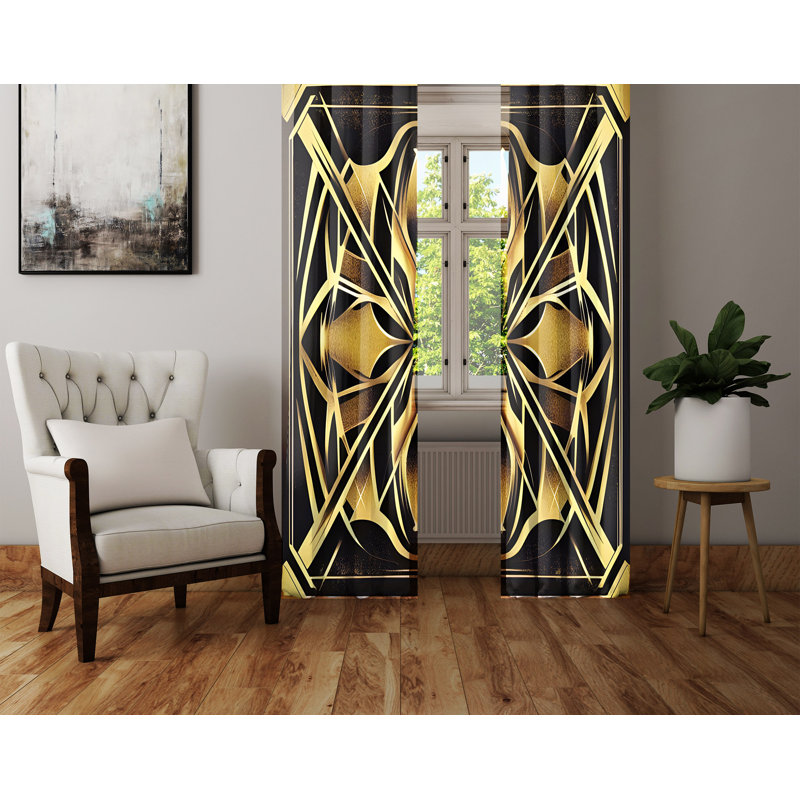 Rideau en polyester Birdene, L 40 po x L 82 po