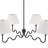 Wave Squiggle 4-Arm Pendant Light In Black-101991378