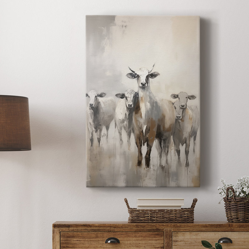 ANIMALS Series CCXCV - Toile tendue avec châssis Premium - Prêt à être accroché, H 48 po x l 32 po