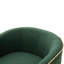 Fauteuil d'appoint pivotant moderne avec revêtement capitonné pour espaces de vie