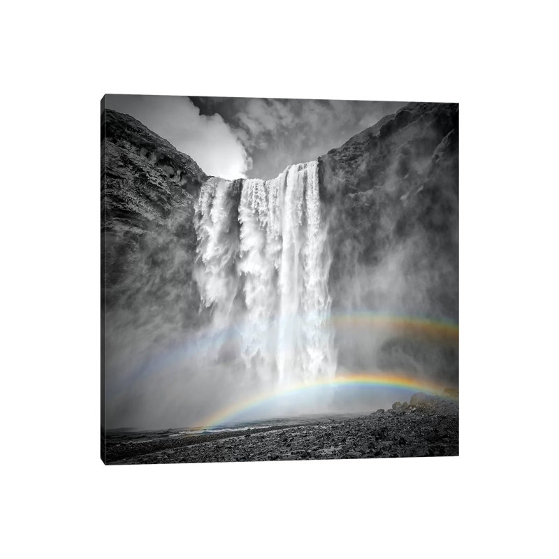 Iceland Skogafoss by Melanie Viola - Wrapped Canvas Print, 30.48 cm H x 30.48 cm W