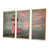 Toile avec cadre flottant or