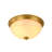 3 - Light Bowl Glass Flush Mount