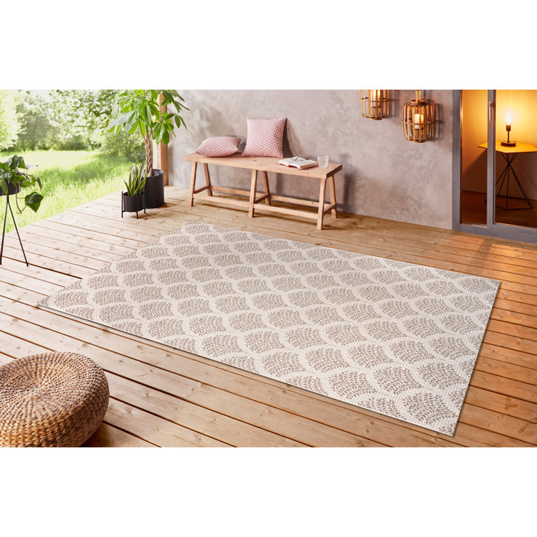 Priscilla Flatweave Cream/Brown Rug