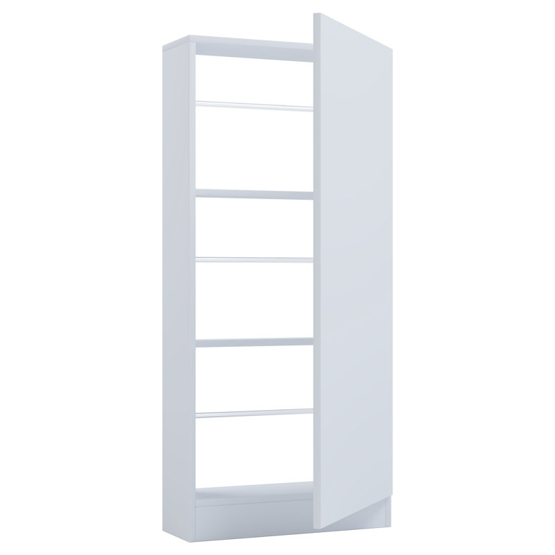 6 Pair Shoe Storage Cabinet, White