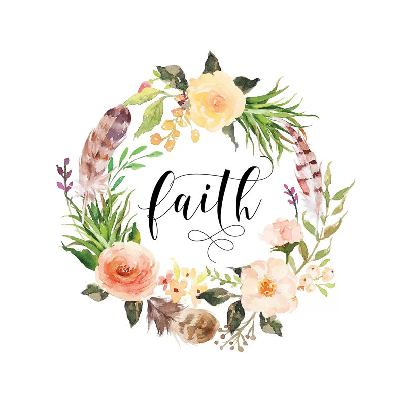 Faith - Print on Canvas, 66.04cm H x 66.04cm W x 3.81cm D, Wrapped Canvas