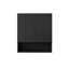 Armoire de salle de bain murale rayée 26 po avec portes, tablette et compartiment de rangement ouvert au-dessus de la toilette pour cuisine, salle de lavage, salle de bain, couleur noire