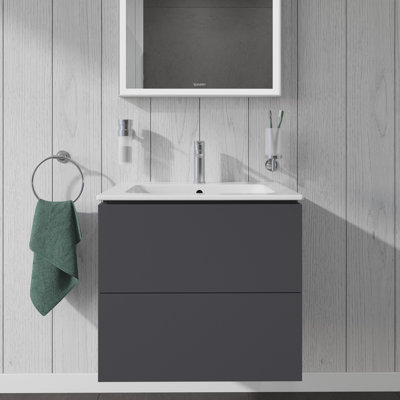 Base de meuble-lavabo simple murale Duravit seulement (graphite mat)