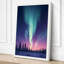 Aurora Over Silent Forest Scandinavian - Wrapped Canvas-163753984-163754010