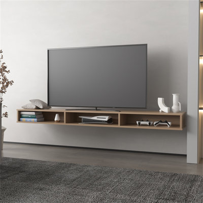 Manter Wall-Mounted Tv Stand, Living Room, Macadamia