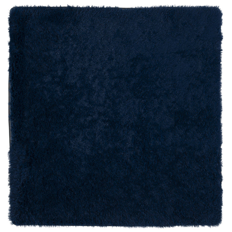 Zaslow Shag Performance Solid Color Rug, Square 4'