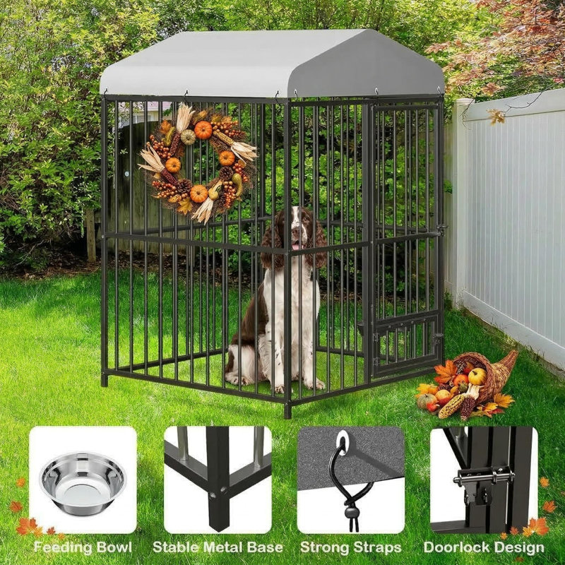 180cm H Metal Yard Kennel