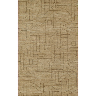 8'x8' Square Rug-Modern Texture Ivory And Charcoal
