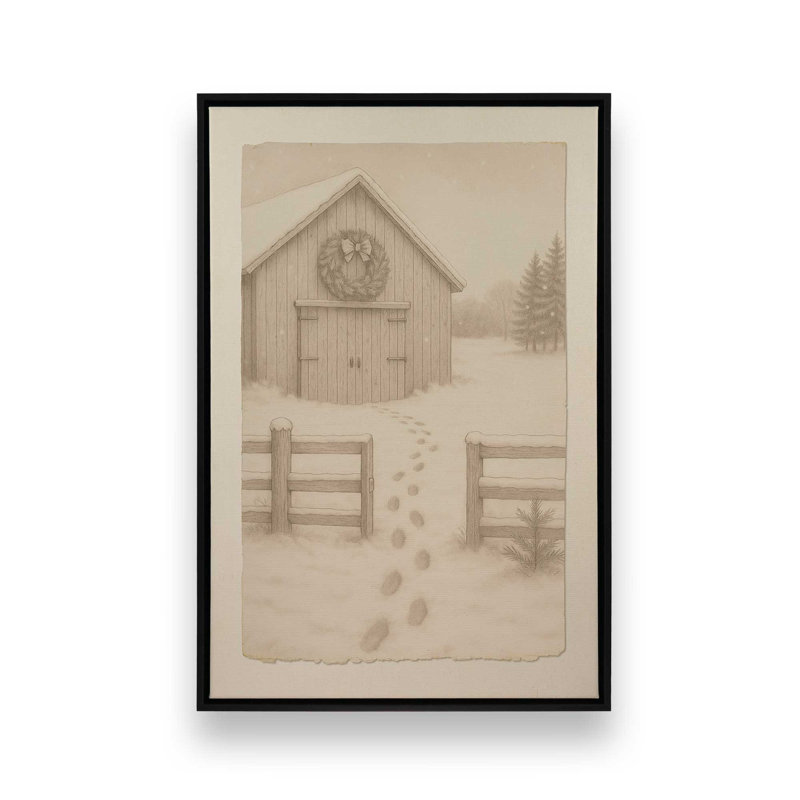 Hearthside Haven, reproduction d'art sur toile, H 12,75 po x l 8,75 po, Noir satiné