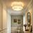 3 - Light Tiered Shade Flush Mount Ceiling Light