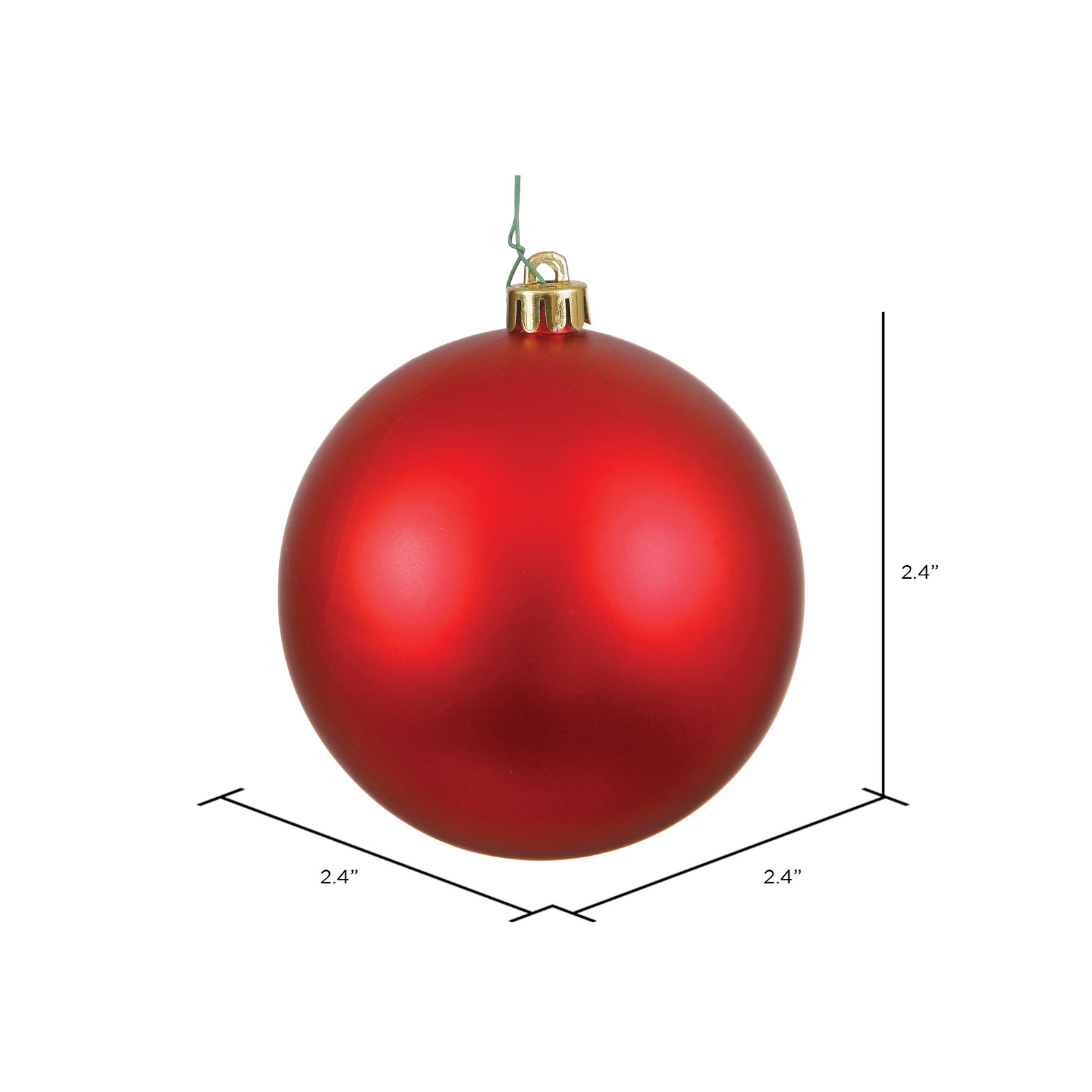 Holiday Décor Ball Ornament, Red