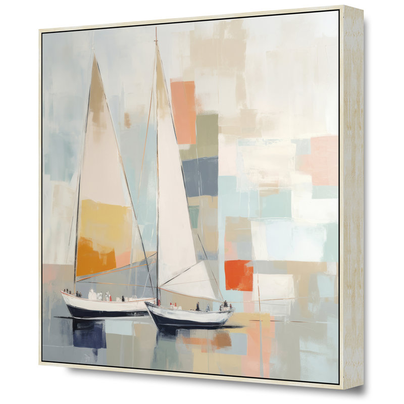 Pastel Regatta 2, Tanné, H 26 po x l 26 po
