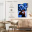 Fille aux cheveux bleus sur toile-621352636