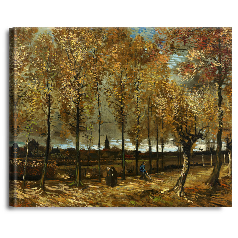 Peupliers près de Nuenen par Vincent Van Gogh. Reproductions classiques du monde pour HomeDecor, H 36 po x l 45 po
