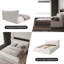 Grand lit plateforme tapissier avec tête de lit en velours-1459447075-1459447134