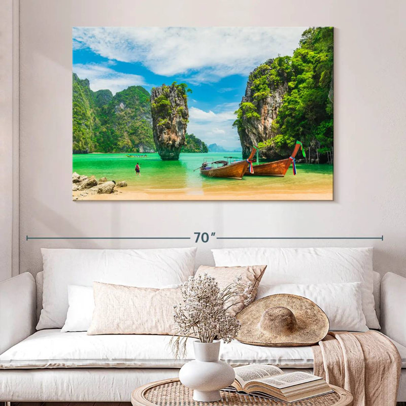 Gillard James Bond Island, H 34 po x l 51 po