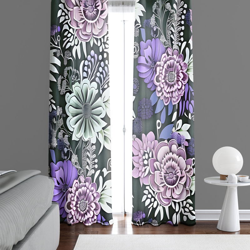 Bencouse Semi Sheer Curtain Pair, 20" W x 52" L